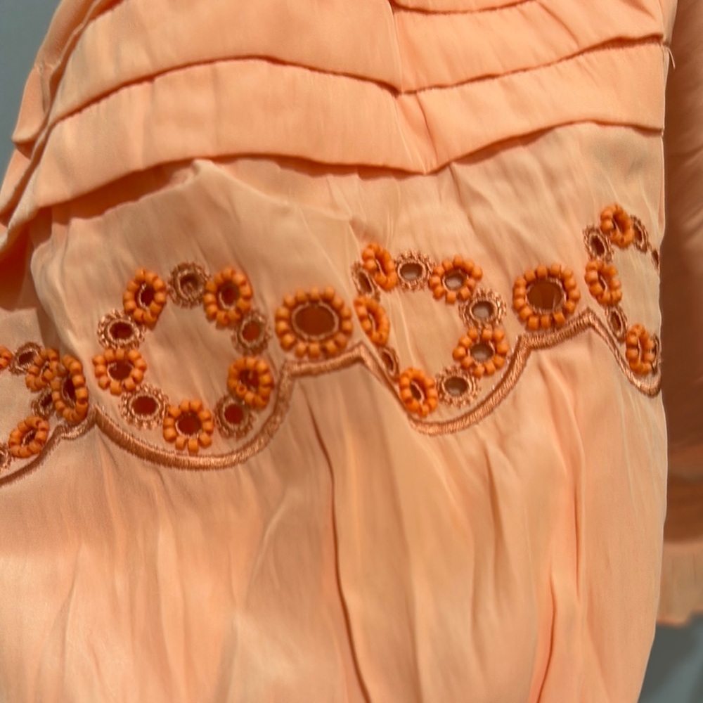 NWT RAMY BROOK Peach Off-Shoulder Women's Top - Picture 5 of 8